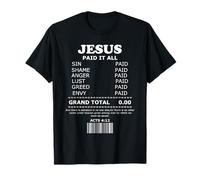 Jesus Paid It All Receipt Maglietta