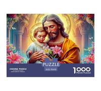 Jesus - Religion Engaging 1000-Piece Jigsaw Puzzles for Adults Featuring Challenging Educational Games for Both Women And Men - A Fantastic Collaborative Activity for Adults And Kids Age 12 Yea