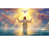 Jesus-Religion Jigsaw Puzzle impossibili 1000Pcs Decorazione per la casa. Giochi di Rilassamento e Intelletto per adulti e ragazzi da 14 anni 38x52cm/1000pcs