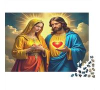 Jesus - Religion Jigsaw Puzzle Impossible 1000 Pezzi Jesus And Mary Magdalene Decorazione Per La Casa. Rilassamento E Intelligence Per Adulti E Bambini Da 12 Anni 70x50cm/1000pcs