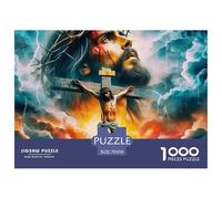 Jesus - Religion Puzzle 1000 Pezzi Per Adulti E Bambini Con Una Misura Impegnativo E Difficile Giochi Rilassamento,Collezione D'Arte 70x50cm/1000pcs