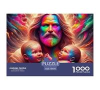Jesus - Religion Puzzle 1000 Pezzi Per Adulti E Bambini Con Una Misura Impegnativo E Difficile Giochi Rilassamento E Intelligence,Collezione D'Arte 70x50cm/1000pcs