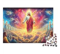 Jesus - Religion Puzzle 1000 Pezzi Per Adulti Perfetto Per Appassionati Di Esperti Sfida Impossibile Creativo Cute Regalo Per La Famiglia Per Adulti E Bambini A Partire Da 12 Anni 38x26cm/1000pcs