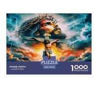 Jesus - Religion Puzzle 1000 Pièces Pour Adultes Et Enfants À Partir De 12 Ans Jeux De Défi Jouets Éducatifs De Qualité Supérieure Décoration De La Maison 70x50cm/1000pcs