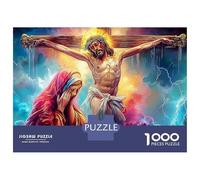 Jesus - Religion Puzzle Da 1000 Pezzi in Cartone Riciclato Extra Spesso Per Hobbyisti Di Puzzle, Allenamento Cognitivo E Logico, Attività Di Tempo Libero Nel Weekend, Top Valutato Rapporto Qualità-Pr
