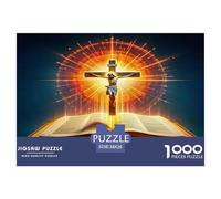 Jesus - Religion Puzzle Da 1000 Pezzi Per Amanti Della Natura:Absolutely Stunning Ammira Paesaggi E Rafforza La Persistenza!