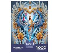Jesus - Religion Puzzle Giocattoli Sfida Regalo 1000 Elementi Giochi God Puzzle Relax Decora La Casa Classici Giochi Per Uomini E Donne 38x26cm/1000pcs