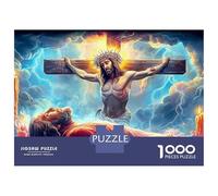 Jesus - Religion Set Puzzle in Cartone Robusto Da 1000 Pezzi, Spiritual Scene, Gioco Di Società Divertente E Stimolante, Relax Mentale, Intrattenimento Collettivo 70x50cm/1000pcs