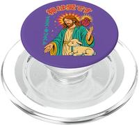 Jesus Sacred Heart God Is Love Christian Manga Anime Viola PopSockets PopGrip per MagSafe