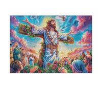 Jesus Sacred Icon Puzzle 300 Pezzi Per Lui Amici E Colleghi Haze Radiance Cosmos Rompicapo Sfida Impossibile Giochi Da Tavolo Serate in Gruppo Regalo Natale 2025 300 PCS