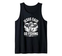 Jesus Said Go Fishing Luca 5:4 Christian Canotta