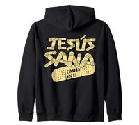 Jesús Sana, confía en él Felpa con Cappuccio