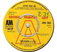 Jesus Save Me - Gallagher And Lyle 7" 45