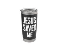 Jesus Saved Me Bicchiere termico in acciaio inox doppia parete