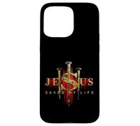 Jesus Saved My Life Christian Religious Jesús salvó mi vida Custodia per iPhone 15 Pro Max