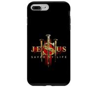 Jesus Saved My Life Christian Religious Jesús salvó mi vida Custodia per iPhone 7 Plus/8 Plus