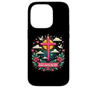 Jesus Saved My Life cross Christians Bible Religious Custodia per iPhone 14 Pro