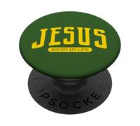 JESUS SAVED MY LIFE PopSockets PopGrip Adesivo