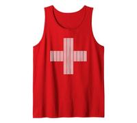 Jesus Saves Cross Repeating Minimal Christian Faith (Red) Canotta