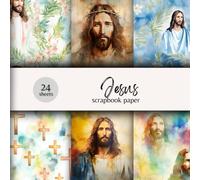 Jesus Scrapbook Paper: Celebrate Your Walk With God With This Watercolor-Themed Paper Set! Great for Bible Journaling, Scrapbooking, DIY Crafts, ... Cards, Prayer Notebooks, Faith Projects
