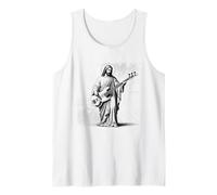 Jesus Suonare Basso Chitarrista Christian Vintage Rock Canotta