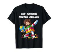Jesus The Original Master Builder Christian Cross Faith Maglietta