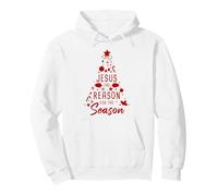 Jesus The Reason for The Season - Christmas Family White Felpa con Cappuccio
