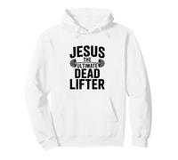 Jesus The Ultimate Dead Lifter Fedele Fitness Felpa con Cappuccio