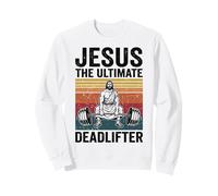 Jesus The Ultimate Deadlifter Felpa