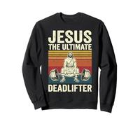 Jesus The Ultimate Deadlifter Felpa