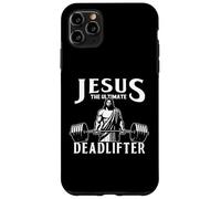 Jesus The Ultimate Deadlifter Funny Christian Workout Gym Custodia per iPhone 11 Pro Max