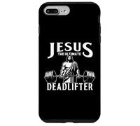 Jesus The Ultimate Deadlifter Funny Christian Workout Gym Custodia per iPhone 7 Plus/8 Plus