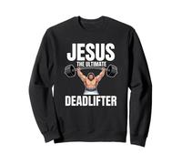 Jesus The Ultimate Deadlifter - Gesù Deadlifting Christian Felpa