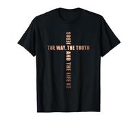 Jesus The Way The Truth And The Life - John 14:6 Cross Maglietta