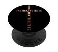 JESUS the WAY the TRUTH and the LIFE - John 14:6 Cross PopSockets PopGrip Adesivo