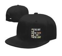 Jesus The Way The Truth And The Light Unisex Cappellino con Visiera Casual Berretto da Baseball Regolabile Cappellino da Baseball per Estivo All'Aperto Ciclismo