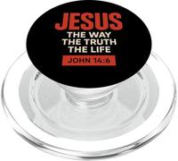 Jesus The Way The Truth The Life Giovanni 14 6 Versetto Fede PopSockets PopGrip per MagSafe