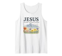 Jesus The Way The Truth The Life Watercolor Mountains Canotta