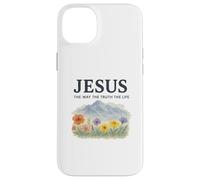 Jesus The Way The Truth The Life Watercolor Mountains Custodia per iPhone 14 Plus