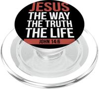 Jesus The Way Truth Life Giovanni 14 6 Versetto Biblico PopSockets PopGrip per MagSafe