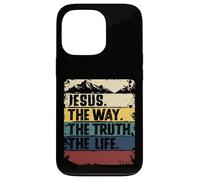 Jesus The Way Truth Life Women Men Kids Christian Worship Custodia per iPhone 13 Pro
