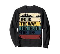 Jesus The Way Truth Life Women Men Kids Christian Worship Felpa