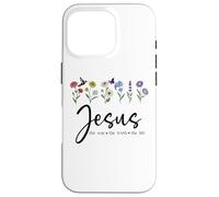 Jesus the Way Truth the Life Christian Bible Verse God Quote Custodia per iPhone 16 Pro