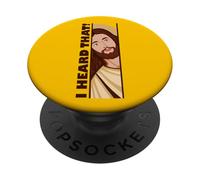 Jesus Watching Peeking Ho sentito quel divertente meme cristiano PopSockets PopGrip Adesivo