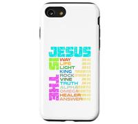Jesus Way Life King Rock Vine Verità AlphaOmega Guaritore Risposta Custodia per iPhone SE (2020) / 7 / 8