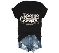 Jesus Wept But He Never Complained Camicia Vintage Floreale Jesus Wept Christian Camicia Unisex, Nero , 3XL
