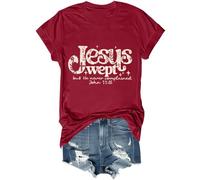 Jesus Wept But He Never Complained Camicia Vintage Floreale Jesus Wept Christian Camicia Unisex, Porpora, 3XL
