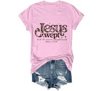 Jesus Wept But He Never Complained Camicia Vintage Floreale Jesus Wept Christian Camicia Unisex, rosa, L
