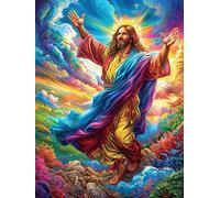 Jesus with Arms Outstretched Puzzle 500 Pezzi Rompicapo Per Momentidi Pace Mitos Fantástico Attività Solitaria Rilassante Antistress Naturale Regalo Per Chi Ama La Tranquillità 500 PCS