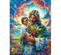 Jesus with Child in Magical Forest Puzzle 1000 Pezzi Raffaello Per Collezionisti Fairy Tale Scenery Cartoon Cartone Di Alta Qualità Opere Rinascimentali Per Decorazione Ufficio Da Passatempo Qualità P